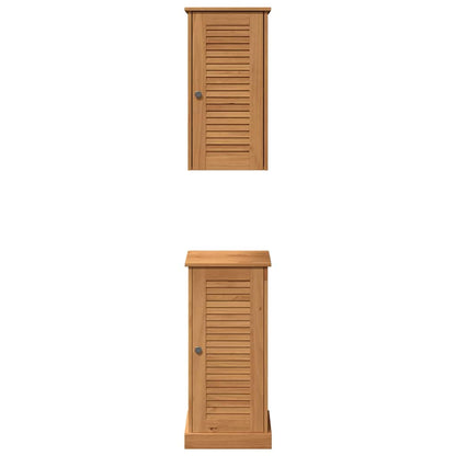 Badrumsmöbelset VIGO 2 pcs Brun och Honung brun 37 x 34 x 80 cm