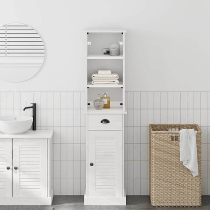 Badrumsmöbelset VIGO 2 pcs Brun och vit 37 x 34 x 150 cm