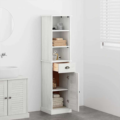 Badrumsmöbelset VIGO 2 pcs Brun och vit 37 x 34 x 150 cm