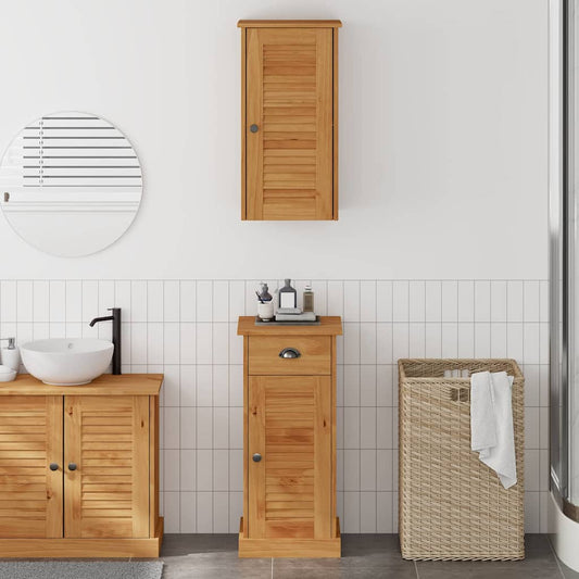 Badrumsmöbelset VIGO 2 pcs Brun Honungsbets Honung brun