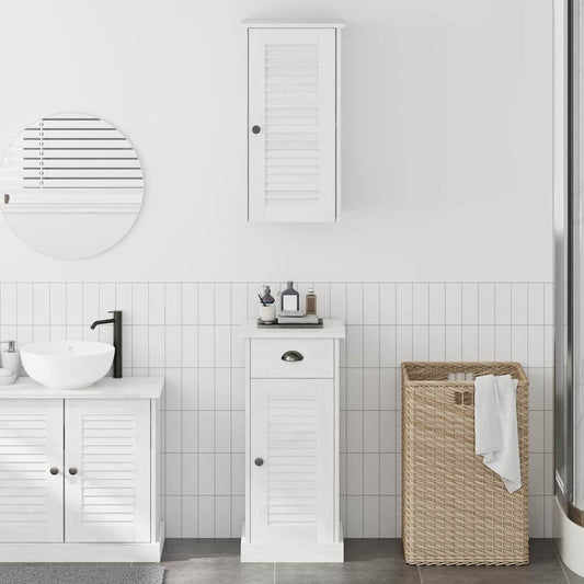Badrumsmöbelset VIGO 2 pcs Brun och vit 37 x 34 x 80 cm