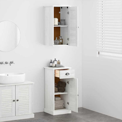 Badrumsmöbelset VIGO 2 pcs Brun och vit 37 x 34 x 80 cm
