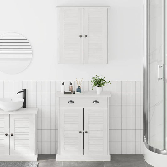 Badrumsmöbelset VIGO 2 pcs Brun 67,5 x 34 x 80 cm Massiv furu