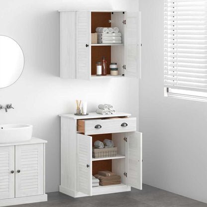 Badrumsmöbelset VIGO 2 pcs Brun 67,5 x 34 x 80 cm Massiv furu