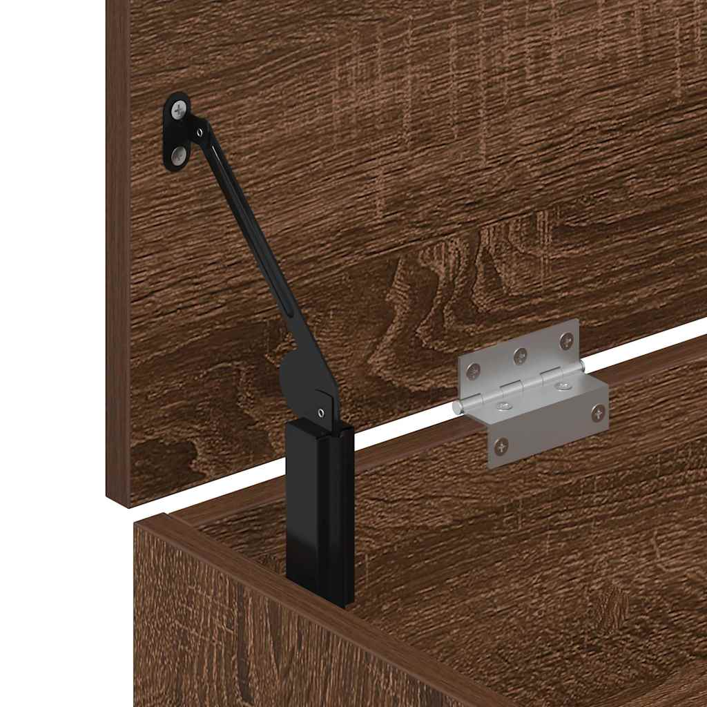 Skoställ Brun Ek Skobänk 102x30,5x45 cm