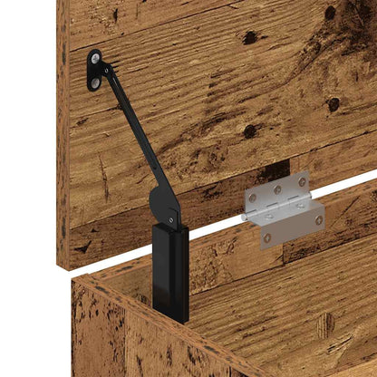 Skoställ Åldrat Trä Skobänk 102x30,5x45 cm