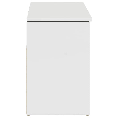 Skoställ Högglans Vit Skobänk 102x30,5x45 cm