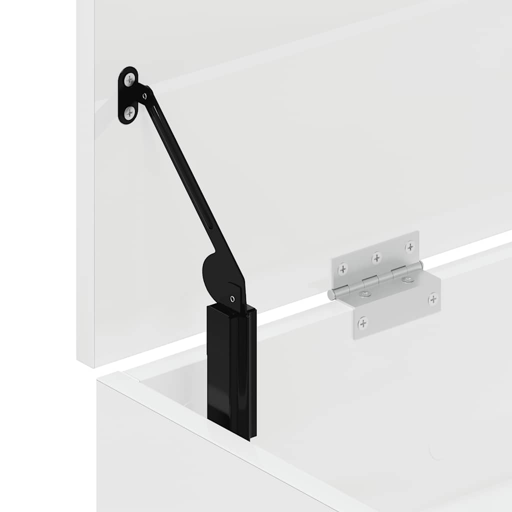 Skoställ Högglans Vit Skobänk 102x30,5x45 cm