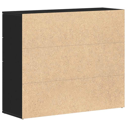 Skänk Svart Ek 91x29,5x75 cm