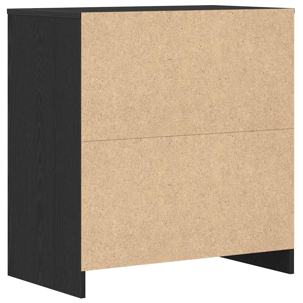 Skänk Svart Ek 70x41x75 cm