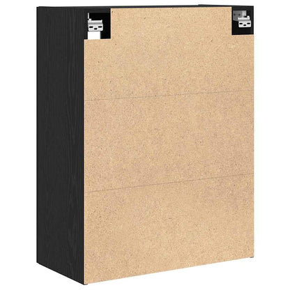 Väggskåp Svart ek 69.5 x 34 x 90 cm