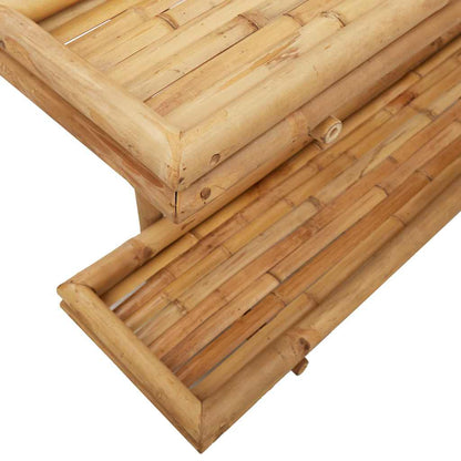 Vägghylla Brun med hylla 100 x 26 x 60 cm Bambu