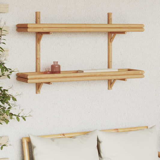 Vägghylla Brun med hylla 100 x 26 x 60 cm Bambu