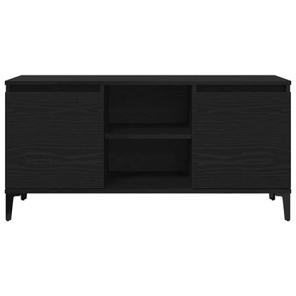 TV-skåp Svart 102 x 35 x 50 cm Konstruerat trä