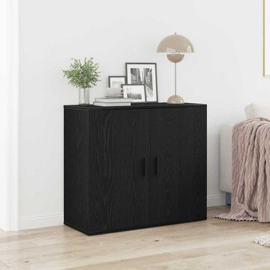 Skänk Svart ek 80 x 33 x 70 cm Konstruerat trä