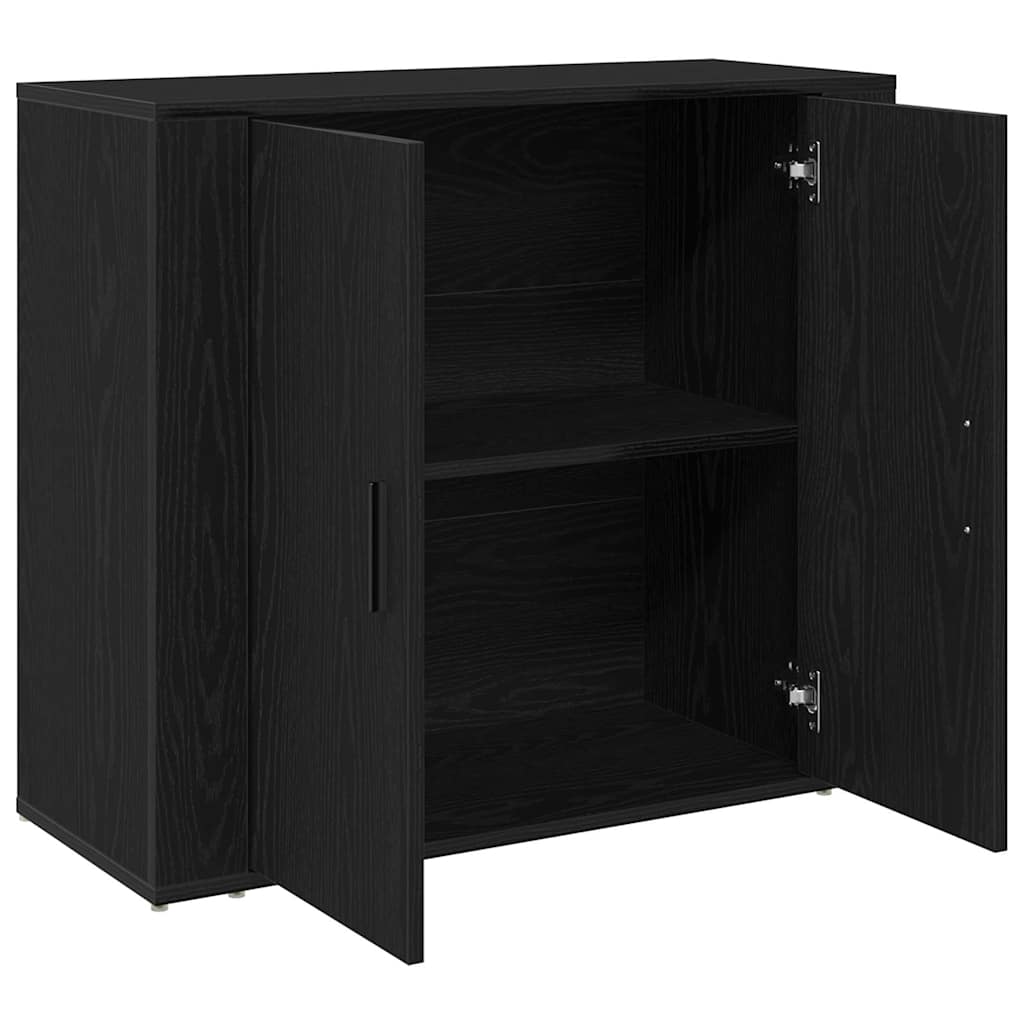 Skänk Svart ek 80 x 33 x 70 cm Konstruerat trä