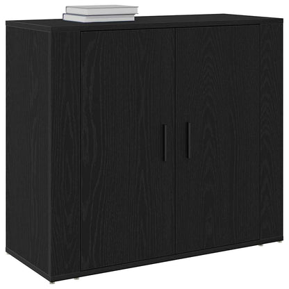 Skänk Svart ek 80 x 33 x 70 cm Konstruerat trä