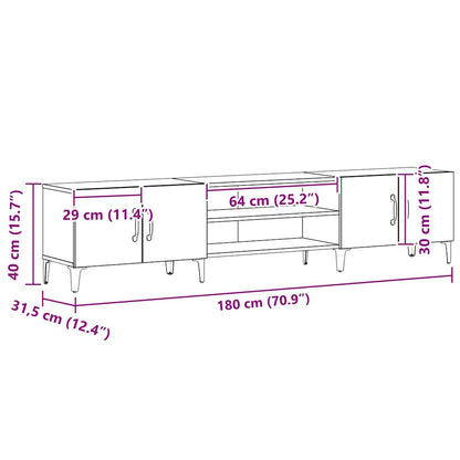 TV-Möbel Svart Ek TV-Bänk 180 x 31.5 x 40 cm
