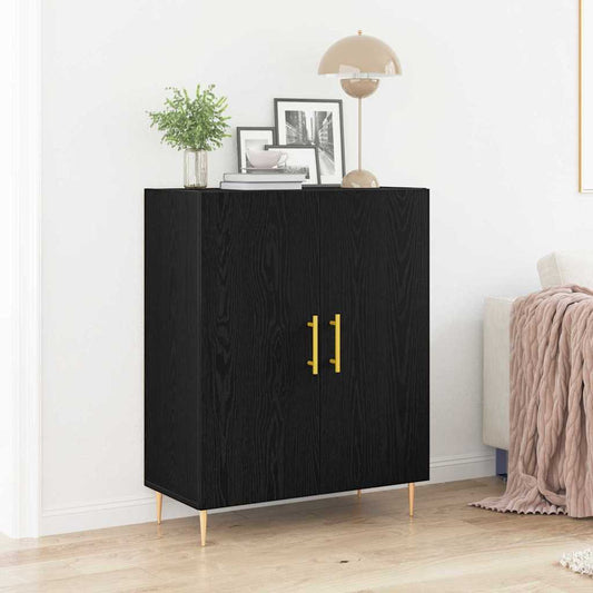 Sidobord Svart ek 69.5 x 34 x 90 cm Konstruerat trä