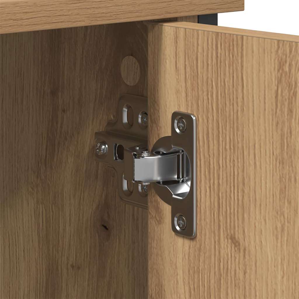 TV-Möbel Svart TV-Skåp Artisan Ek 101 x 35 x 65 cm