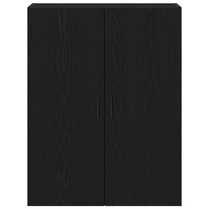 Väggskåp Svart Ek 69.5 x 34 x 90 cm