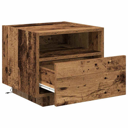 Sängbord 2 pcs Gammalt trä 40 x 39 x 37 cm Konstruerat trä