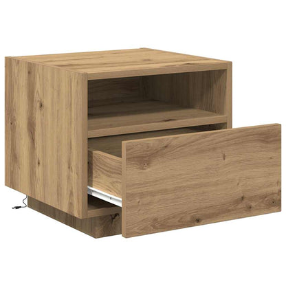Sängbord 2 pcs artisan ek 40 x 39 x 37 cm Konstruerat trä