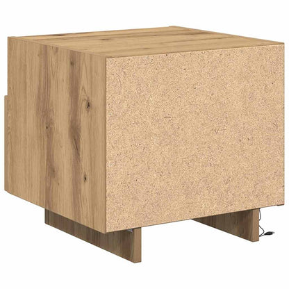 Sängbord 2 pcs artisan ek 40 x 39 x 37 cm Konstruerat trä