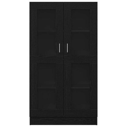 Bokskåp Svart ek 82.5 x 30.5 x 150 cm Konstruerat trä