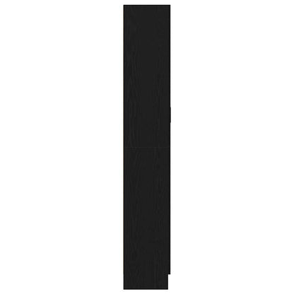 Bokskåp Svart ek 82.5 x 30.5 x 185 cm Konstruerat trä