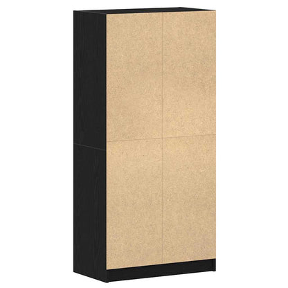 Skåp Svart 68 x 37 x 142 cm Konstruerat trä