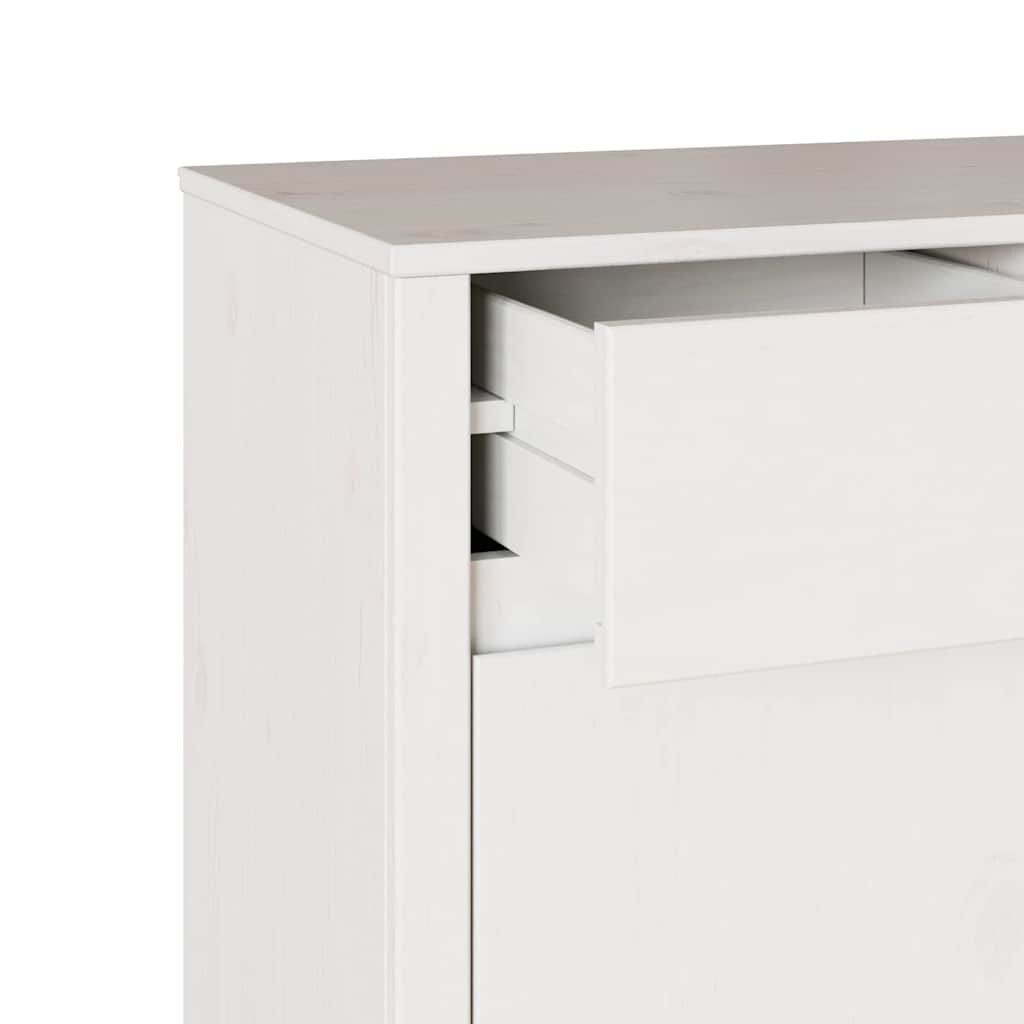 Skåp Drammen Vit 79 x 43 x 75.5 cm Massivt tallträ