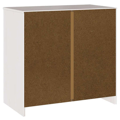 Skåp Drammen Vit 79 x 43 x 75.5 cm Massivt tallträ