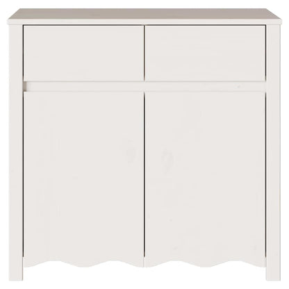 Skåp Drammen Vit 79 x 43 x 75.5 cm Massivt tallträ