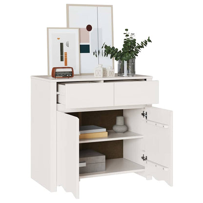 Skåp Drammen Vit 79 x 43 x 75.5 cm Massivt tallträ