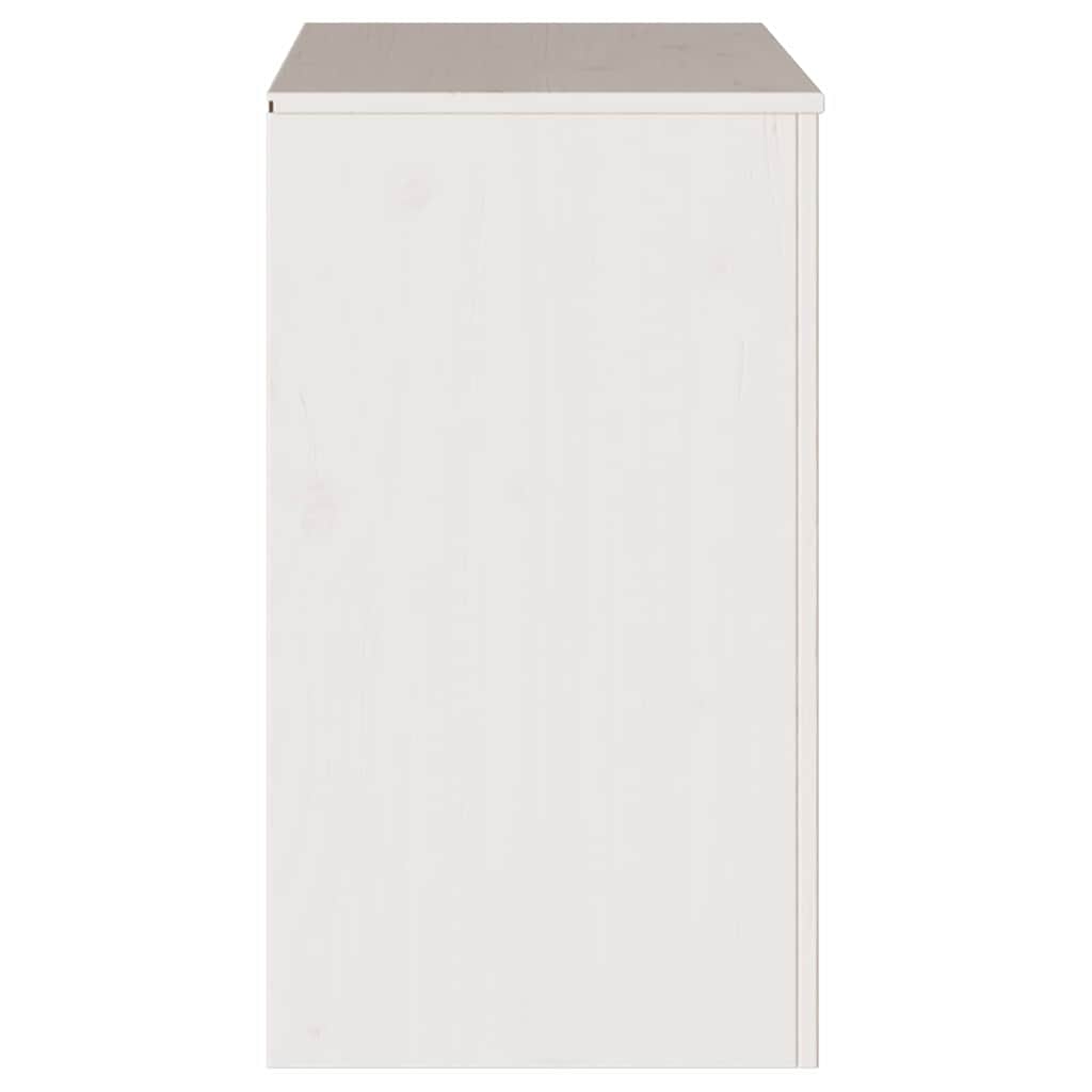Skåp Drammen Vit 79 x 43 x 75.5 cm Massivt tallträ