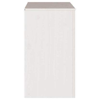 Skåp Drammen Vit 79 x 43 x 75.5 cm Massivt tallträ