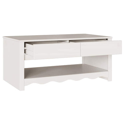 Soffbord Vit Drammen 99 x 55 x 45 cm Massiv furu