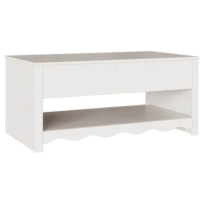 Soffbord Vit Drammen 99 x 55 x 45 cm Massiv furu