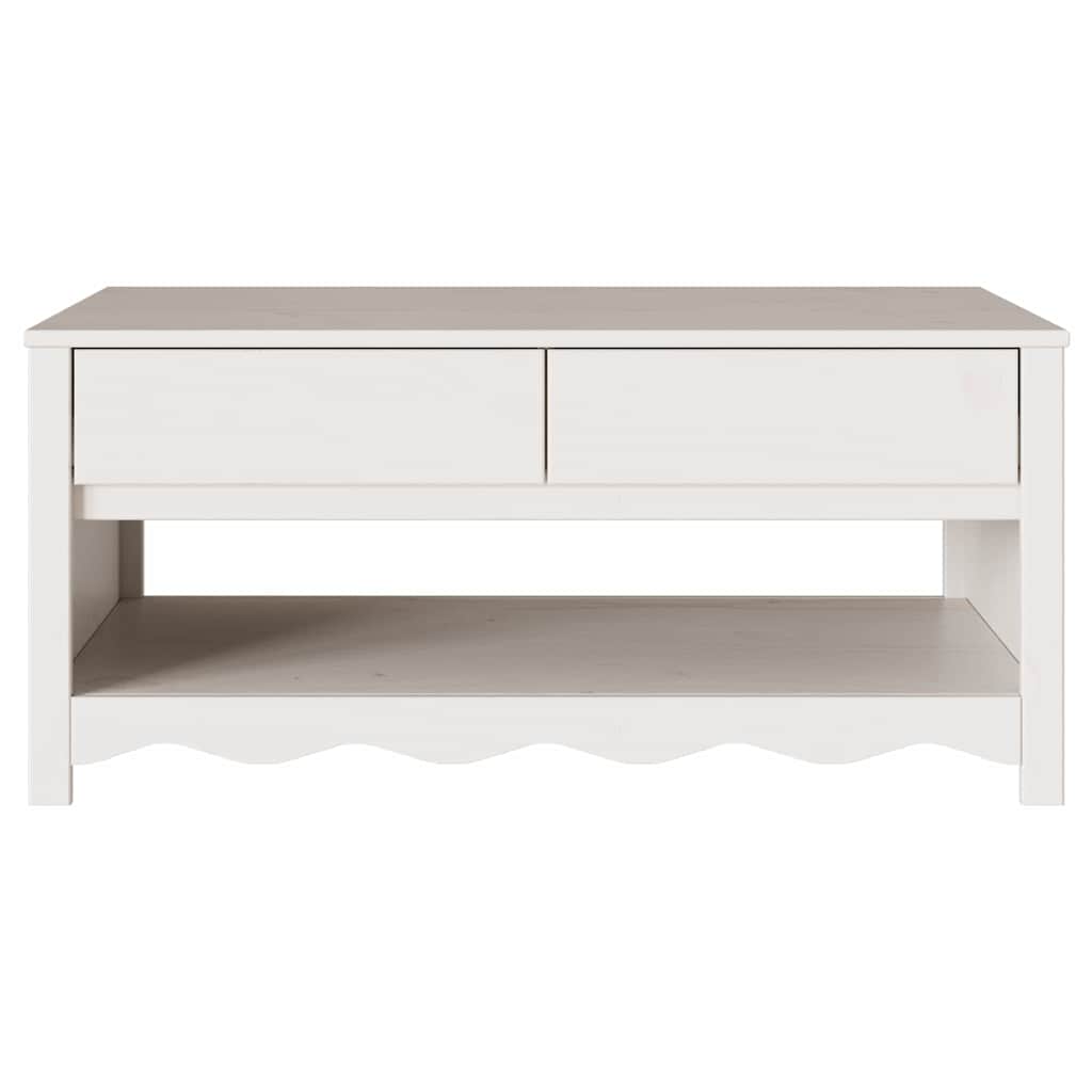 Soffbord Vit Drammen 99 x 55 x 45 cm Massiv furu