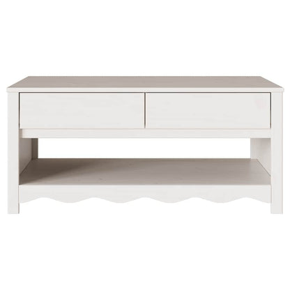 Soffbord Vit Drammen 99 x 55 x 45 cm Massiv furu