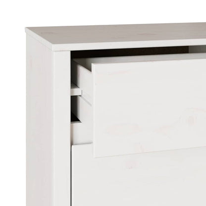 Byrå med låda Drammen Vit 111 x 43 x 73.5 cm Massivt tallträ
