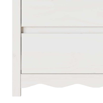 Byrå med låda Drammen Vit 111 x 43 x 73.5 cm Massivt tallträ