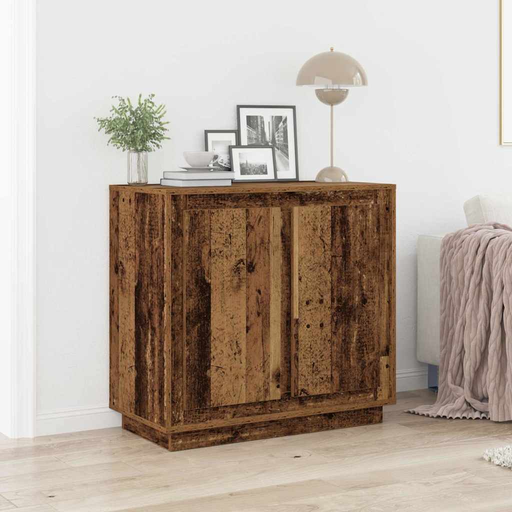 Skänk Gammalt trä 80 x 34 x 75 cm Konstruerat trä