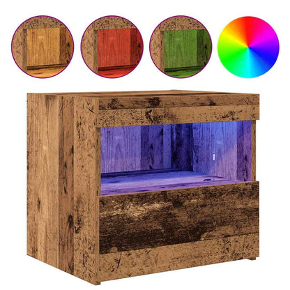 Sängbord 2 pcs Gammalt trä 50 x 40 x 45 cm Konstruerat trä