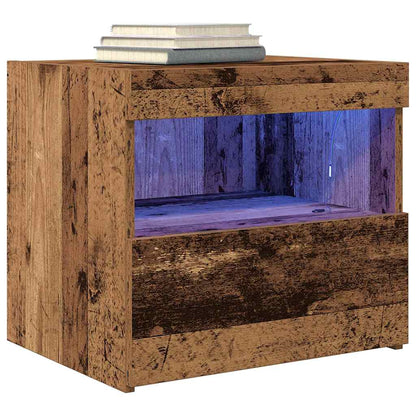 Sängbord 2 pcs Gammalt trä 50 x 40 x 45 cm Konstruerat trä