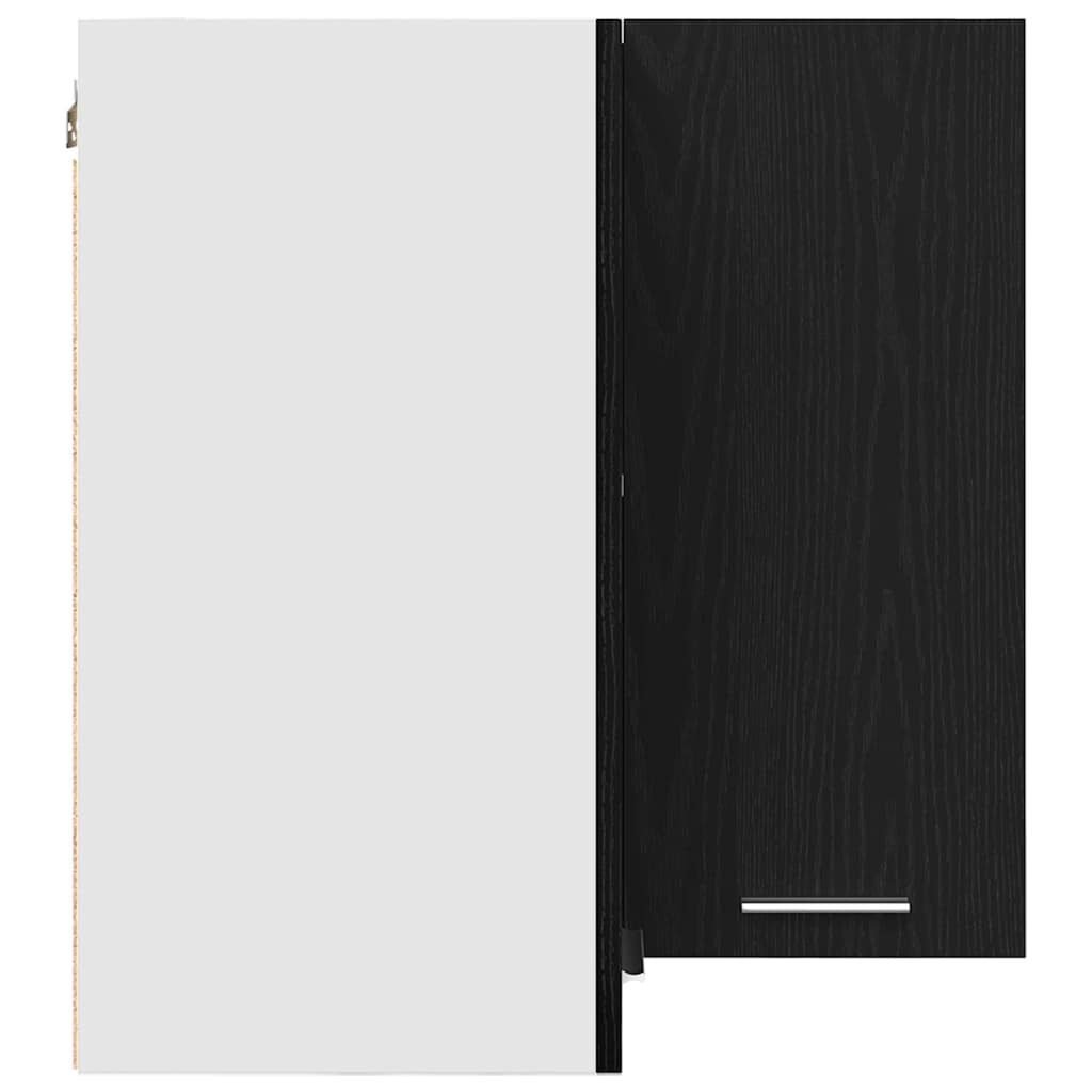 Köksinredning Överskåp hörnskåp Svart Ek 57 x 57 x 60 cm