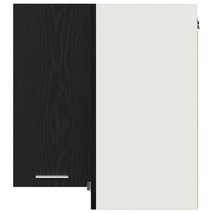 Köksinredning Överskåp hörnskåp Svart Ek 57 x 57 x 60 cm