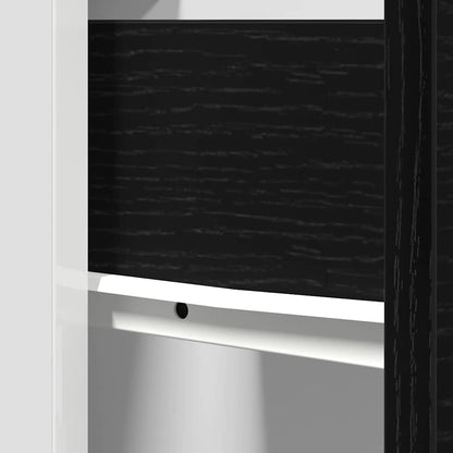 Lådans skåp med låda Svart ek 50 x 46 x 81.5 cm Konstruerat trä