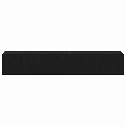 XXXXX TV-Bänkset 2 pcs Svart Ek 100 x 30 x 30 cm